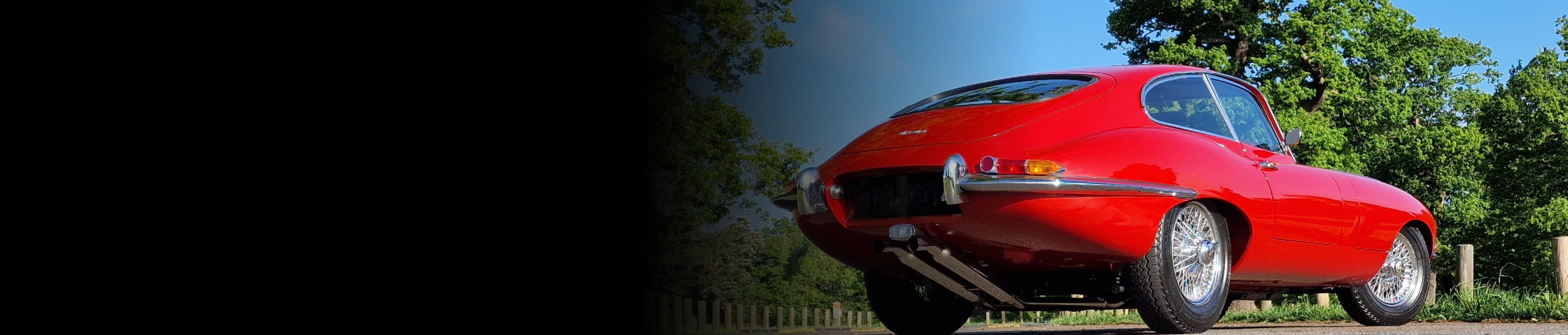 Classic red Jaguar E-Type