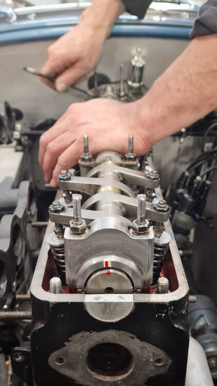 Engine restoration work